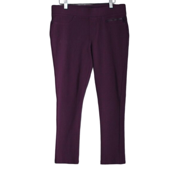 Dkny Pants - DKNY Jeans | Ponte Knit Comfy Pants in Plum